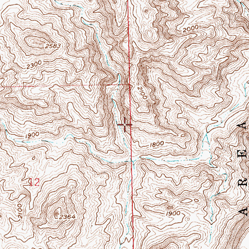 Topographic Map of North Fork Boy Scout Canyon, NV