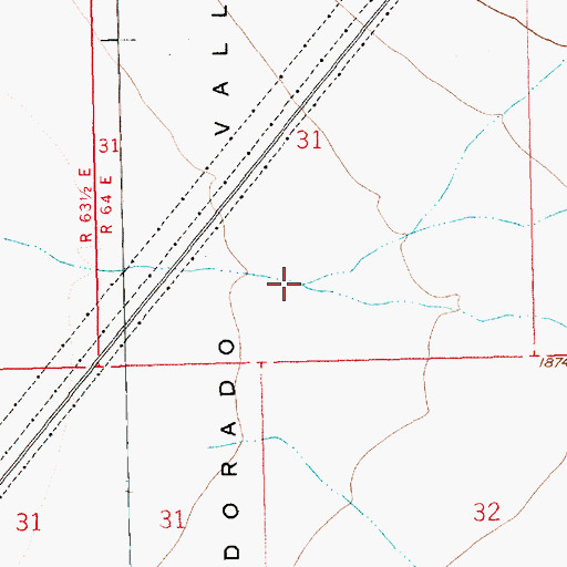 Topographic Map of North Fork Quail Wash, NV