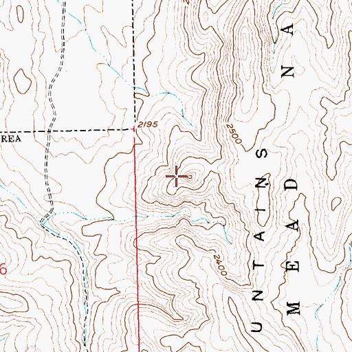 Topographic Map of Camp Knob, NV