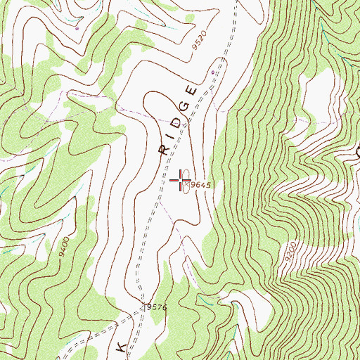 Topographic Map of Clark Ridge, CO