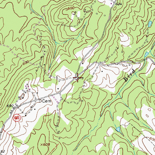 Topographic Map of Carter Glass School (historical), VA