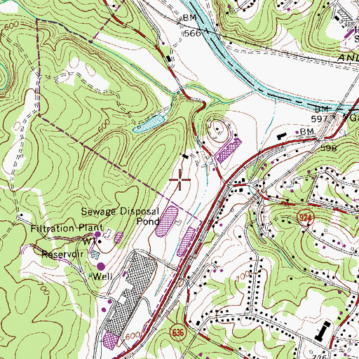 Topographic Map of Faith Christian Academy, VA