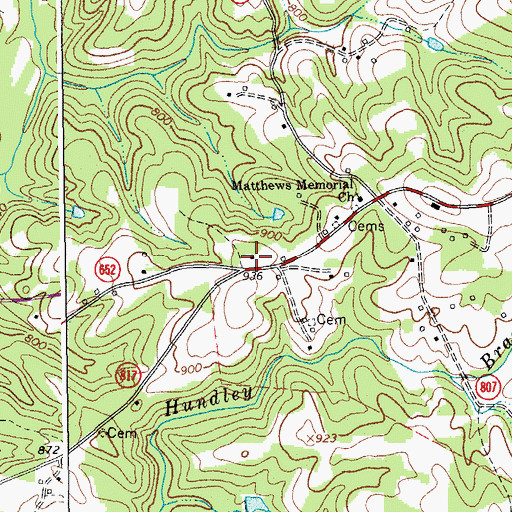 Topographic Map of High Point School (historical), VA