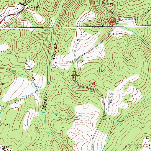 Topographic Map of Kingwood School (historical), VA