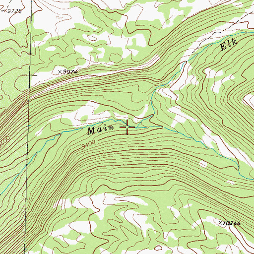 Topographic Map of Ute Creek, CO