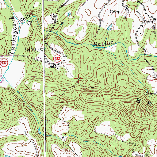 Topographic Map of Mount Parris School (historical), VA