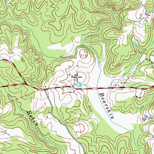 Topographic Map of Pittsylvania County Poor Farm (historical), VA