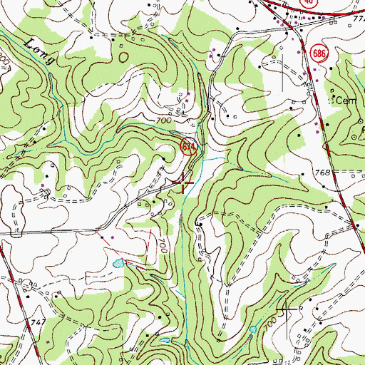 Topographic Map of Ray School (historical), VA