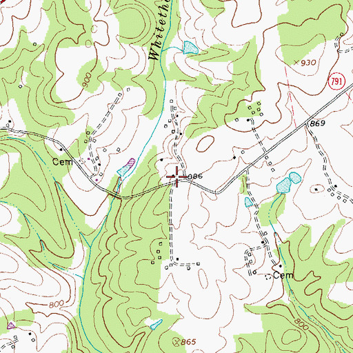 Topographic Map of Shellhorse School (historical), VA