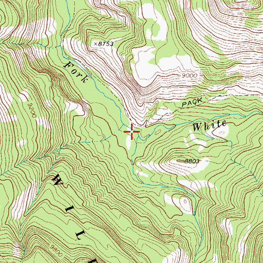 Topographic Map of Patterson Creek, CO