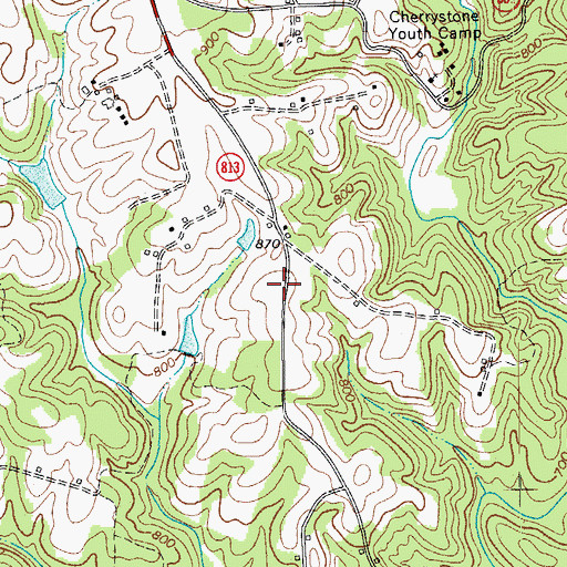 Topographic Map of Toler School (historical), VA