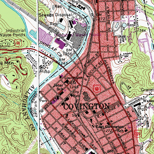 Topographic Map of Fort Young (historical), VA