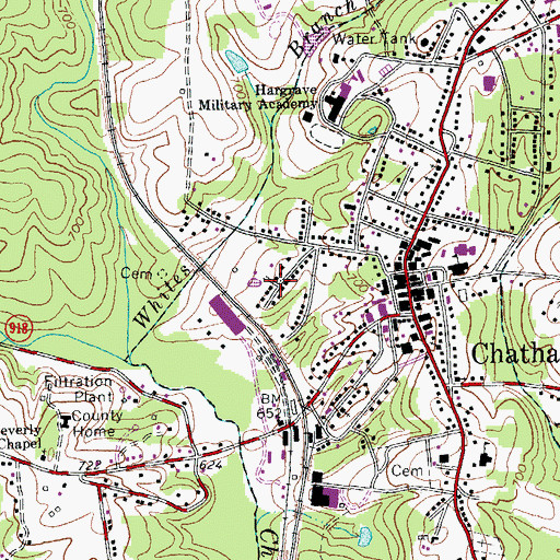 Topographic Map of Whittletown, VA