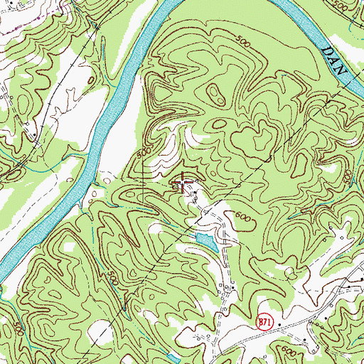 Topographic Map of Bethel School (historical), VA