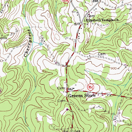 Topographic Map of Elect School (historical), VA