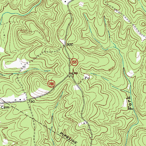 Topographic Map of Hampton School (historical), VA