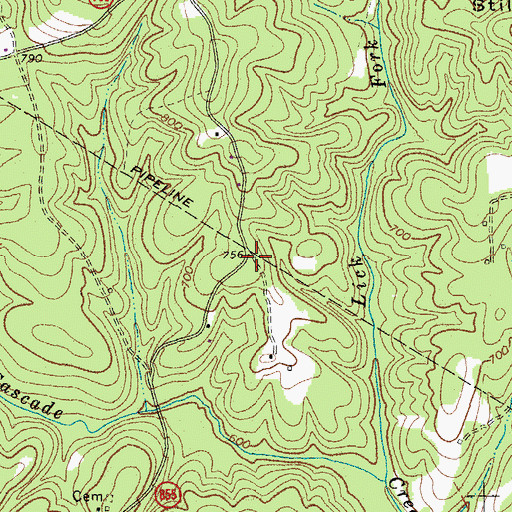 Topographic Map of High View School (historical), VA