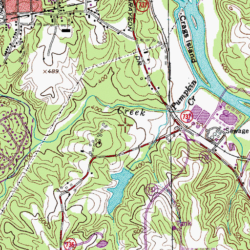 Topographic Map of Baptist Tabernacle, VA