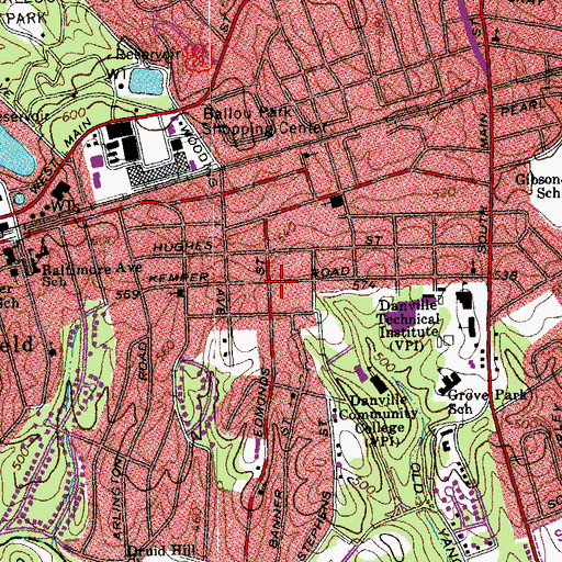 Topographic Map of Bethany Presbyterian Church, VA