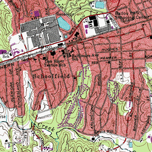 Topographic Map of Church of God, VA
