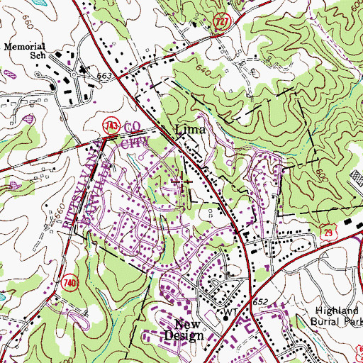 Topographic Map of Beverly Park, VA