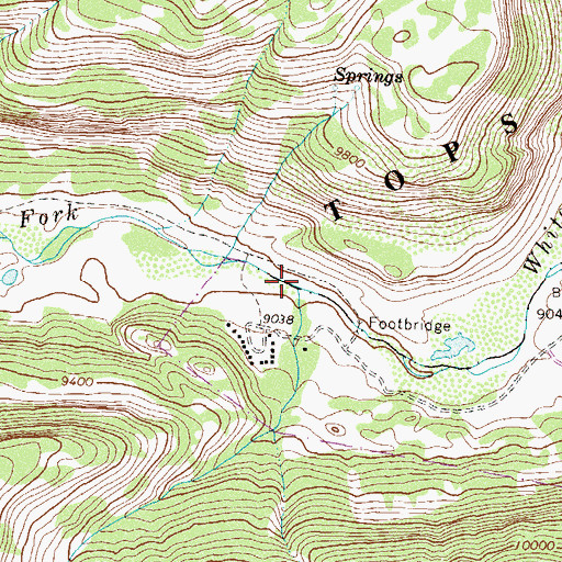 Topographic Map of Wagonwheel Creek, CO