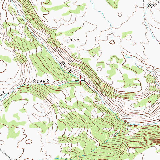 Topographic Map of White Owl Creek, CO