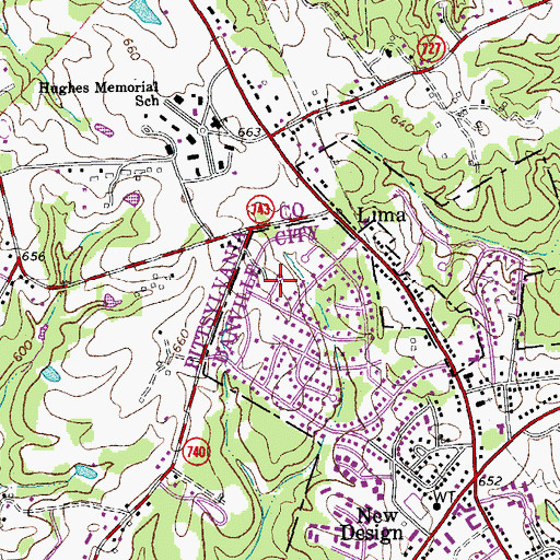 Topographic Map of Shadowwood Park, VA