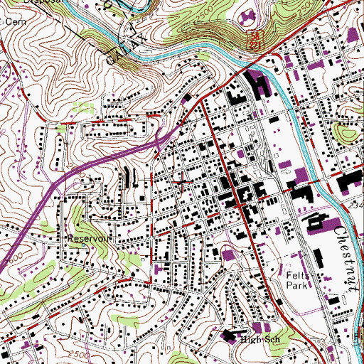Topographic Map of Church of the Good Shepherd, VA