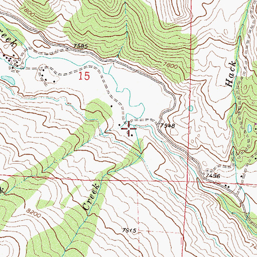 Topographic Map of Riland Creek, CO
