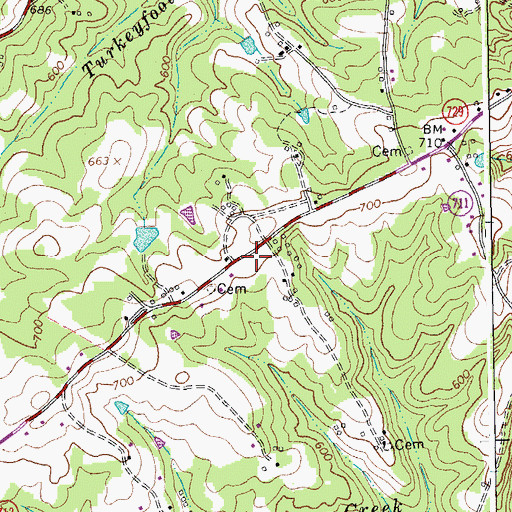 Topographic Map of Pittston School (historical), VA