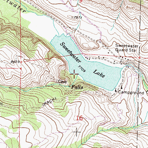 Topographic Map of Lake Creek, CO