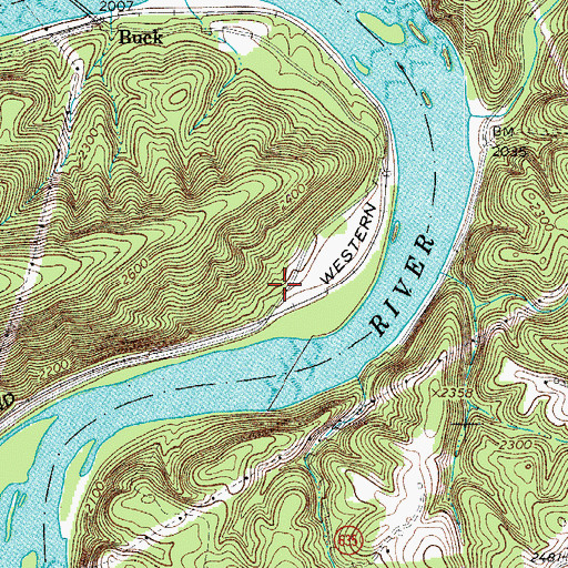 Topographic Map of Byllesby School (historical), VA