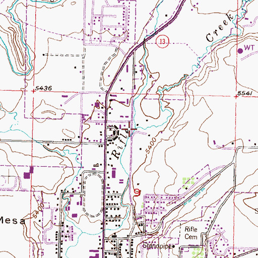 Topographic Map of Government Creek, CO