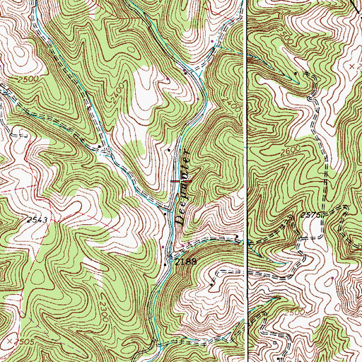 Topographic Map of Shelton Chapel (historical), VA