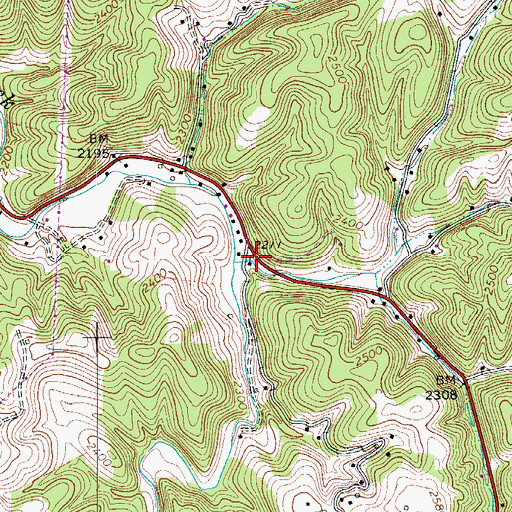Topographic Map of Shorts Creek Church of God, VA