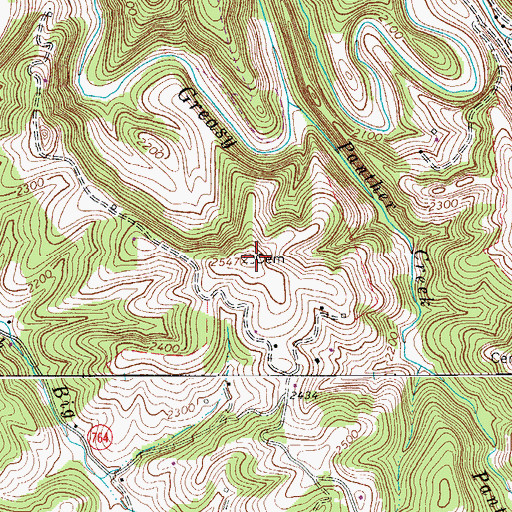 Topographic Map of Smith Cemetery, VA