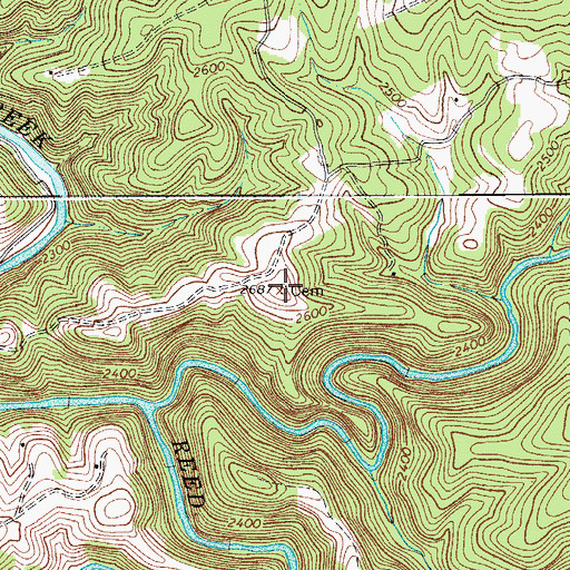 Topographic Map of Victor Webb Cemetery, VA