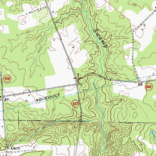 Topographic Map of Berea Church (historical), VA