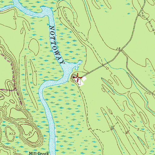 Topographic Map of Bronco Rod and Gun Club, VA