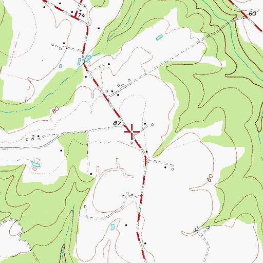 Topographic Map of Cedar Dell School (historical), VA