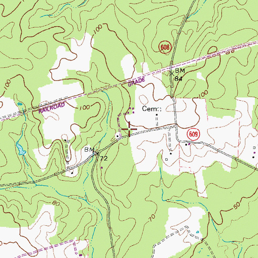 Topographic Map of Cooper School (historical), VA