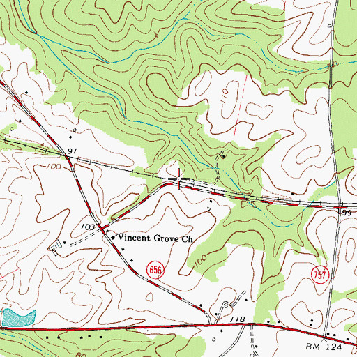 Topographic Map of Druid (historical), VA