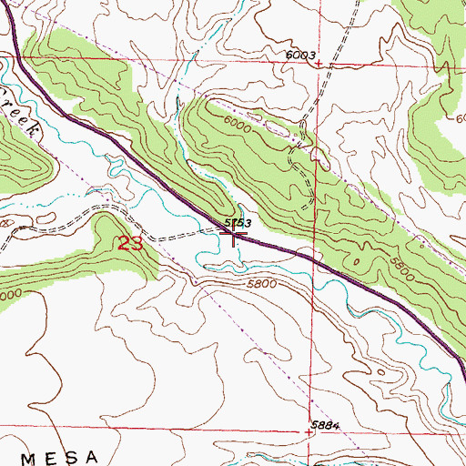 Topographic Map of Estes Gulch, CO