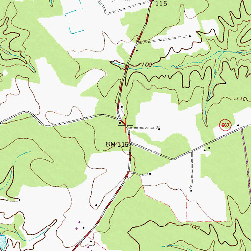 Topographic Map of Pittman School (historical), VA