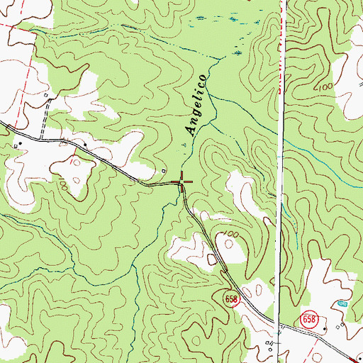 Topographic Map of Popes Millpond (historical), VA