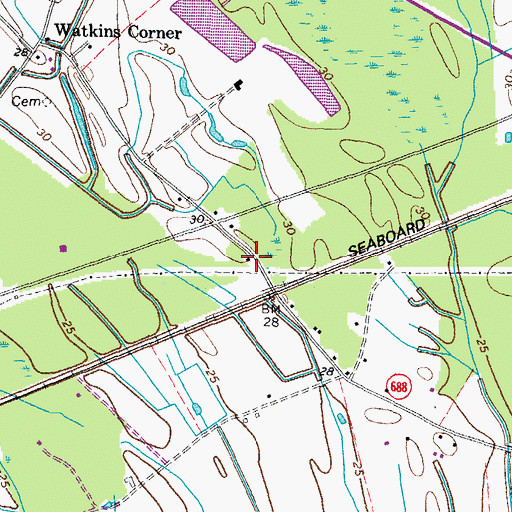 Topographic Map of Webb School (historical), VA