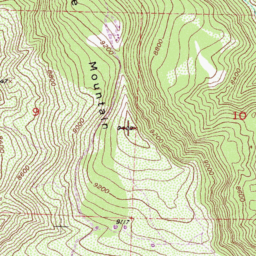 Topographic Map of Horse Mountain, CO