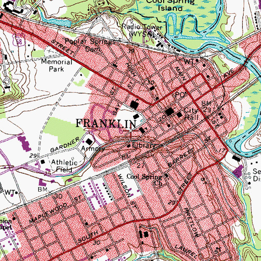 Topographic Map of Saint Lukes African Methodist Episcopal Church, VA