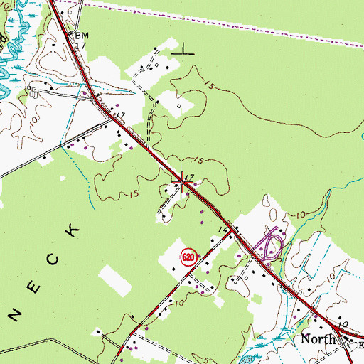 Topographic Map of Battery School (historical), VA